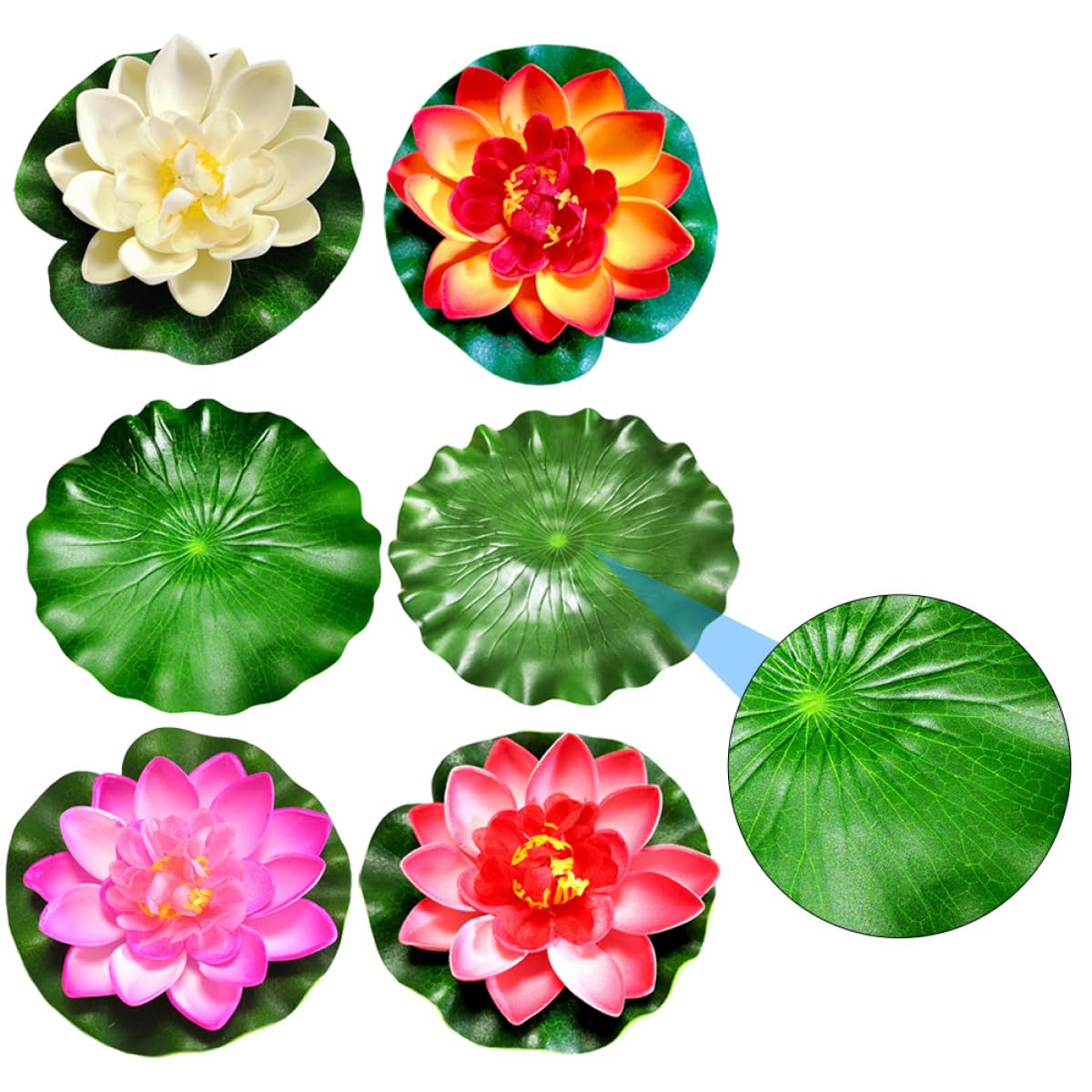 Nénuphars flottants pour bassin et décoration zen de votre piscine extérieure