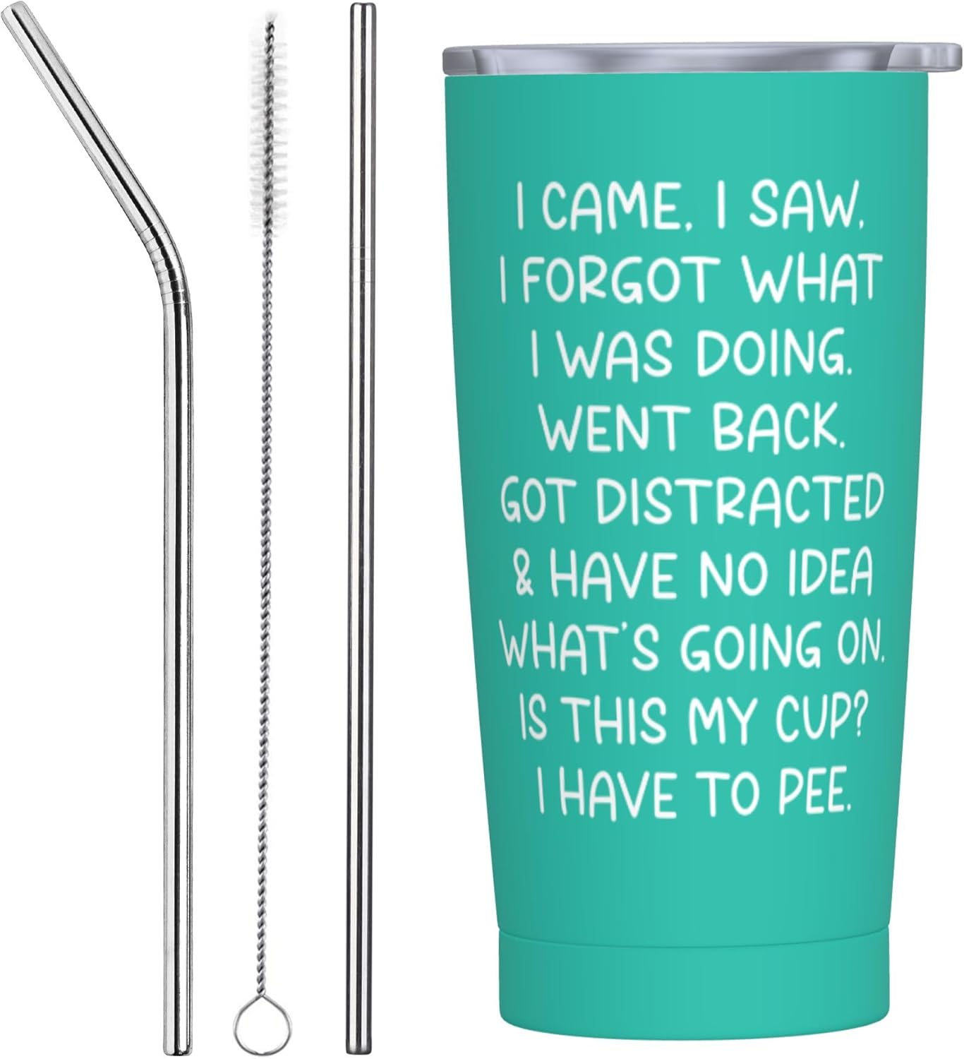 Funny Tumblers Senior Citizens 20 oz Tumbler with Lid and Straw I Came I Saw I Forgot What I Was Doing Tumbler Funny Sarcasm, Sarcastic gifts for Grandma Grandpa Mom Dad Aunt Birthday Gift Retirement