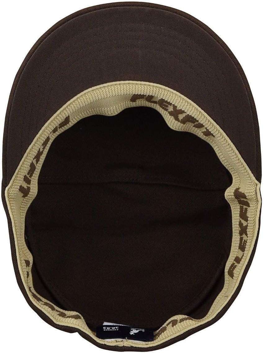 Kangol Cotton Twill Army Cap - Dark Lichen/XXL Small Brown
