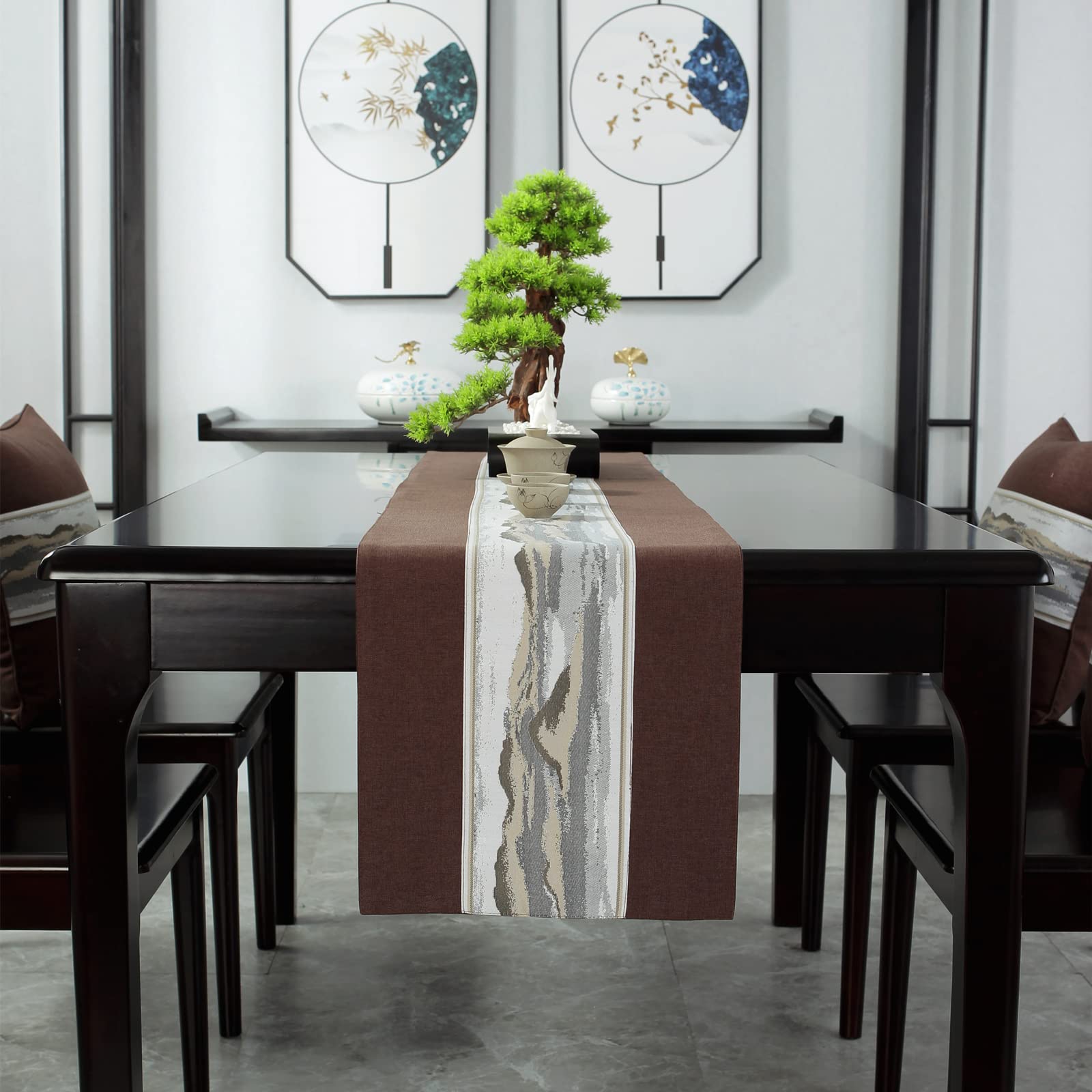 Runner Da Tavolo 30x180 Cm - Impermeabile, Lavabile, Resistente All'Olio, Per Esterni E Feste - Foto 8