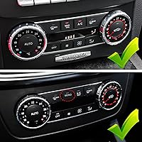 Vista 4 de Jaronx Compatible con botones de aire acondicionado de Mercedes Benz, cubiertas de botón de control de clima para ventilador de calentador de aire