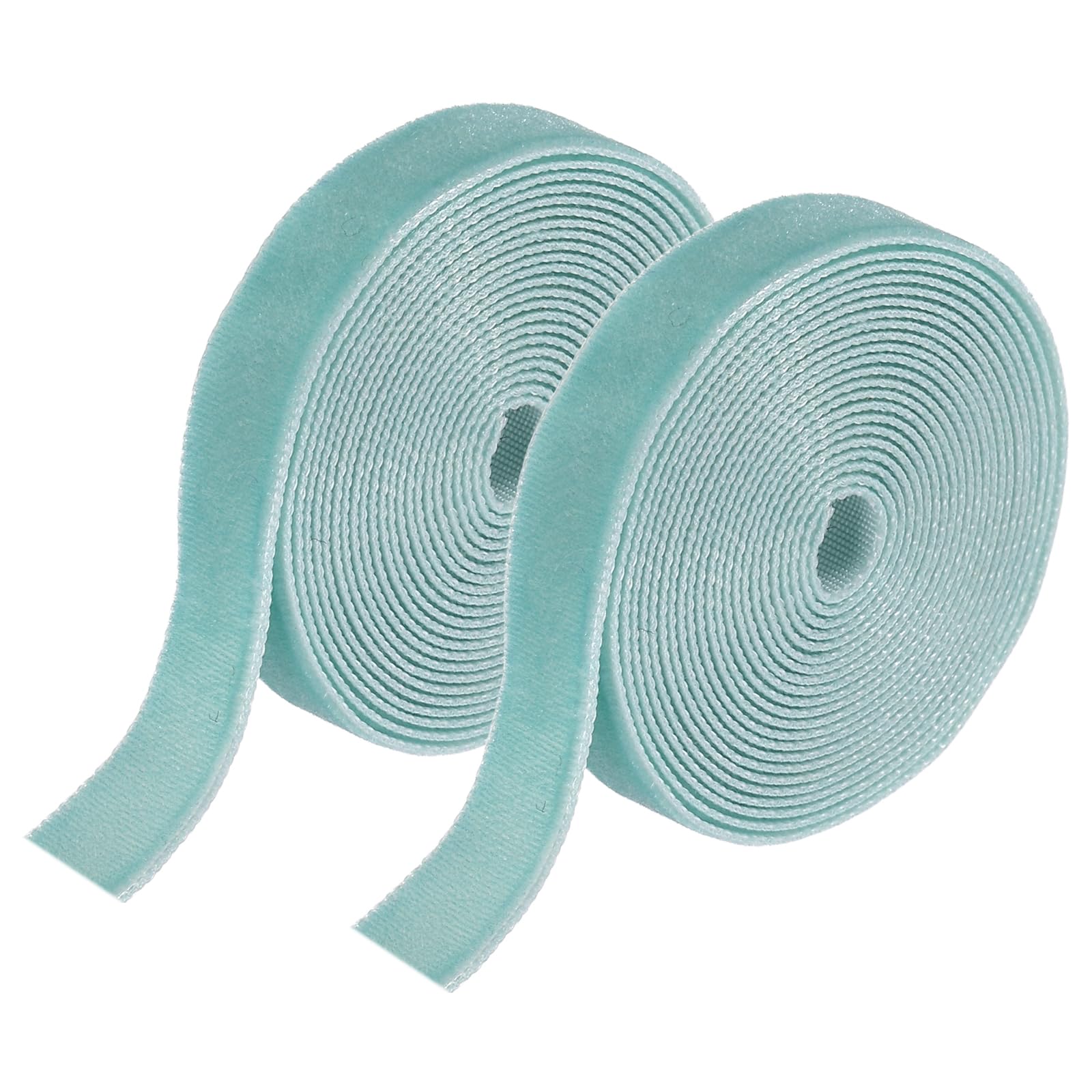 sourcing map Velvet Ribbon 1cm x 3.6m Single Face Spool Blue
