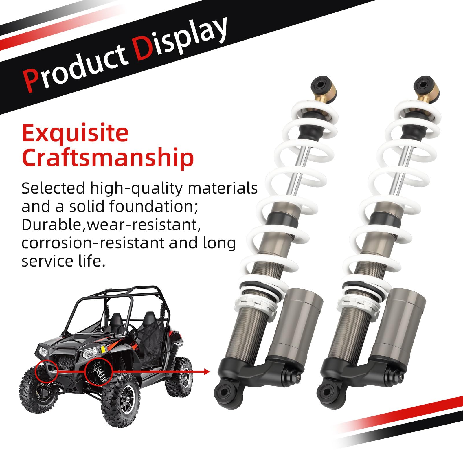 オーリバーS Amazon.com: Front Shocks Absorbers Compatible With Polaris RZR 800