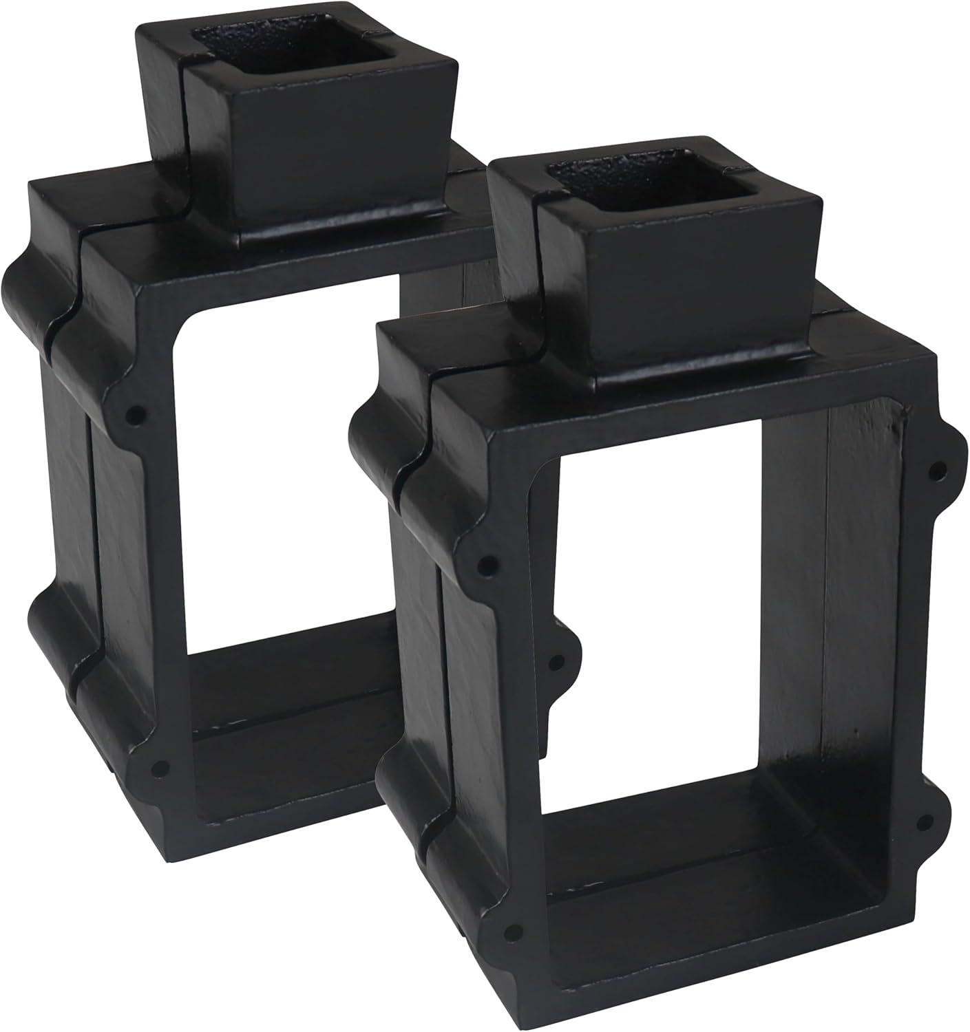 Simond Store 2 PC - Casting Sand Mold - Cast Iron Casting Flask Mold - 4 Located Pins Sand Casting Kit Used as Jewelry Casting Molds, Metal Casting Molds & Pewter Casting Molds