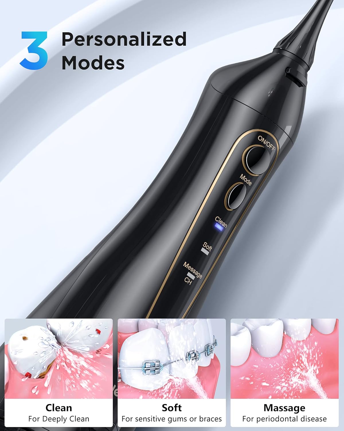 Water Flosser and Toothbrush Combo , Wepklin Ultimate Care 4H Charge Maximum 30 Days Use , 5 Modes Sonic Electric Toothbrush , 3 Modes Cordless Dental Flosser , 4 Brush Heads and 4 Water Jet Tips : Beauty & Personal Care