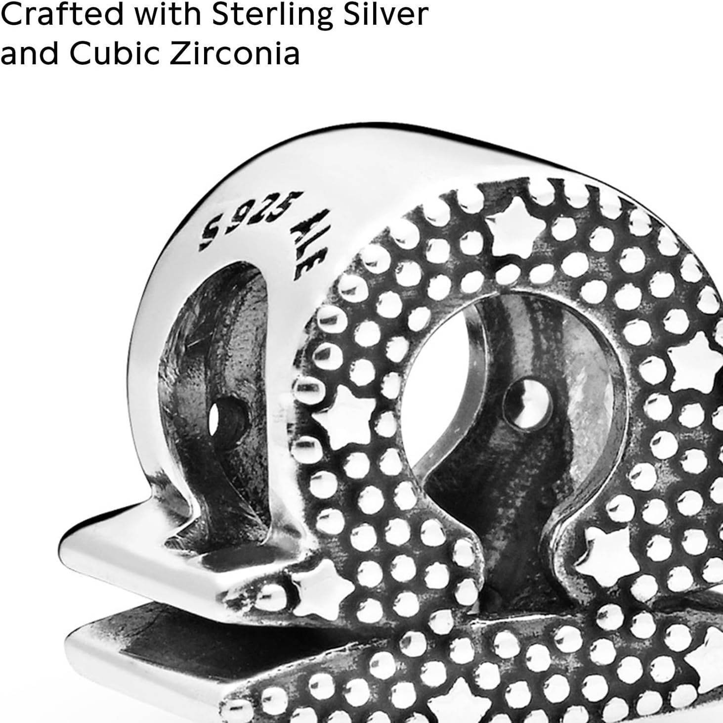 PANDORA Sparkling Libra Zodiac Charm - Compatible with PANDORA Moments - Jewelry for Women - Gift for Her - Made with Sterling Silver & Cubic Zirconia - With Gift Box - Image 4