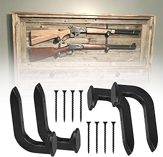 4 Pack Railroad Spike Rack Gun Hook Wall Mount fits for Shotgun Rifle Hunting Western Decor Blacksmith, Wall Decor, Western Rustic Hook Gun Rustic Gun Gifts - GOMADEIT