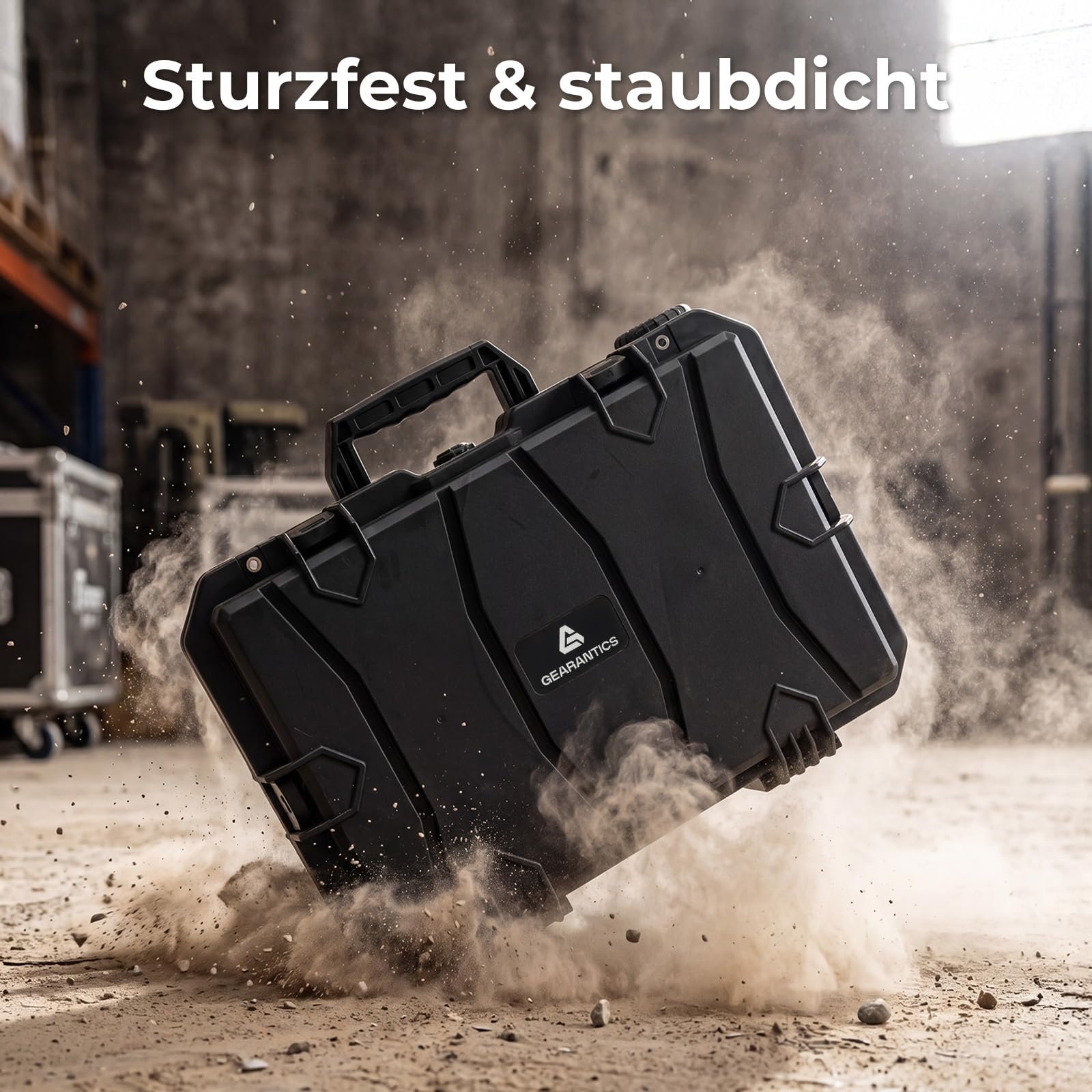 COWVIE Wetterfestes Hartschalen-Geheuse für DJI Gimbal, Trolleykoffer mit Rollen, Ausziehbarer Griff, Klett-Trennwände & Gurte, IP67 Wasserdicht & Staubdicht für Kamera, Drohnen & Equipment