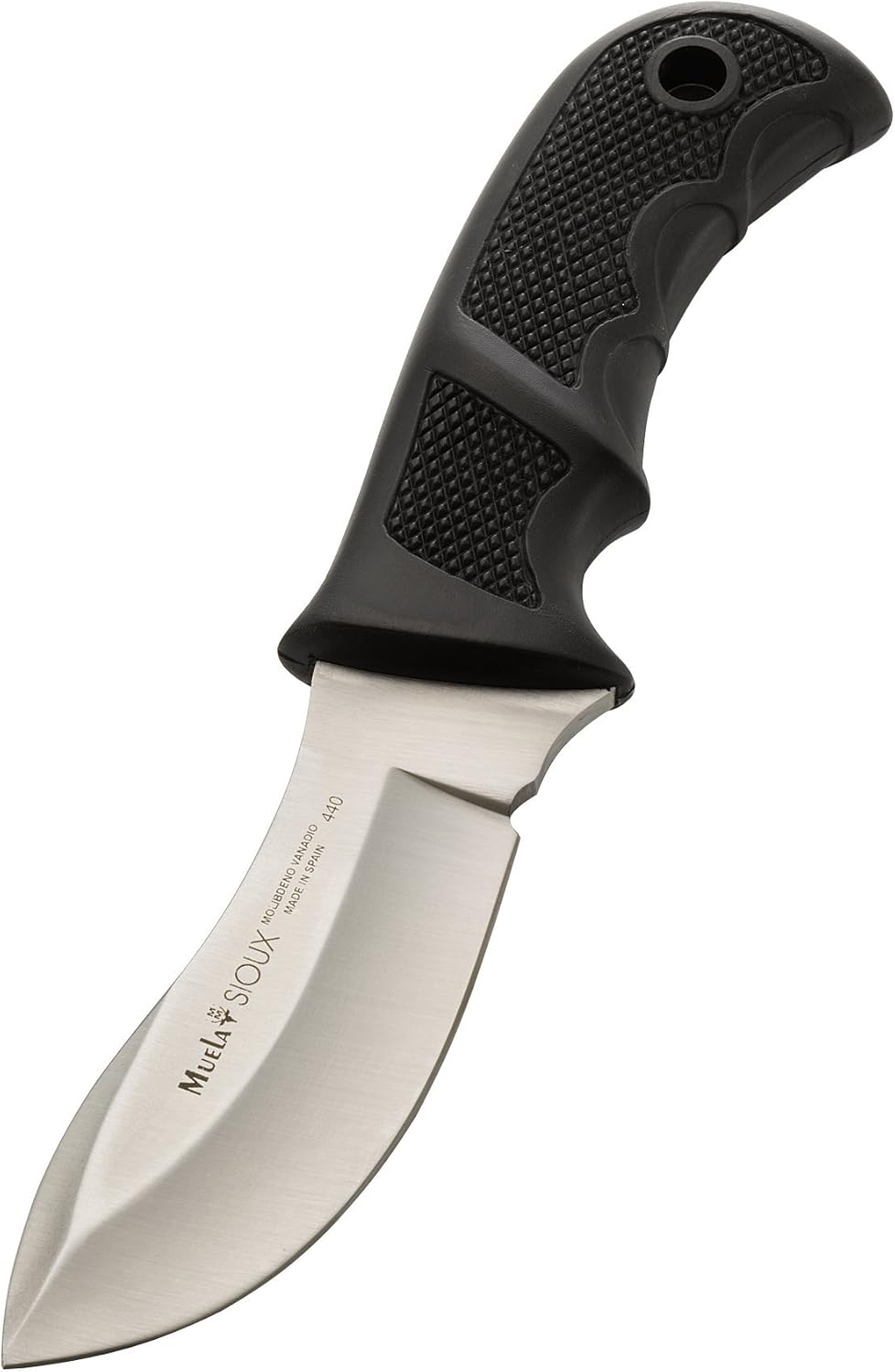 MUELA SIOUX-10G Plastic Polymer Handle Hunting Knife with Leather Sheath