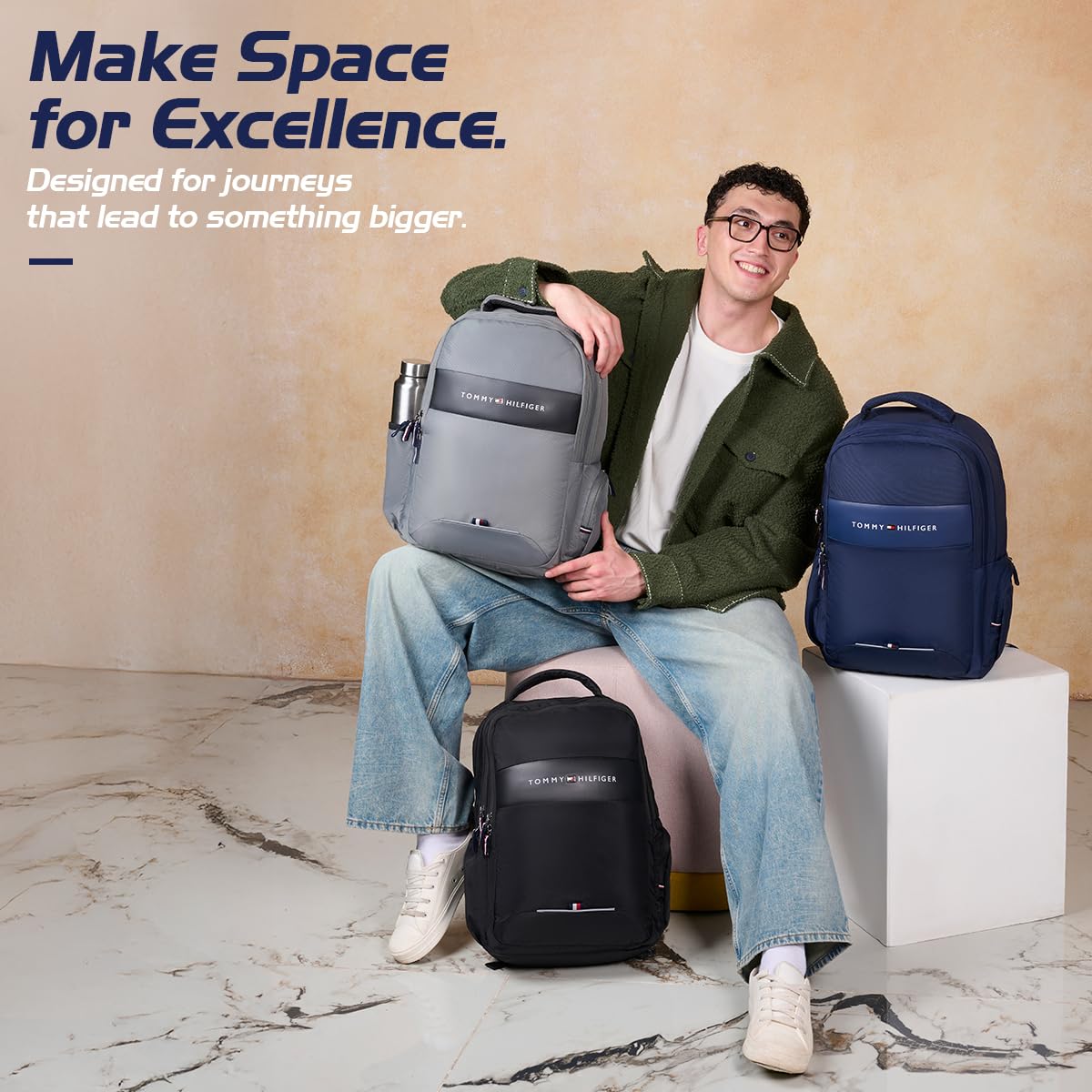 Tommy Hilfiger Laptop Backpack - Black -7