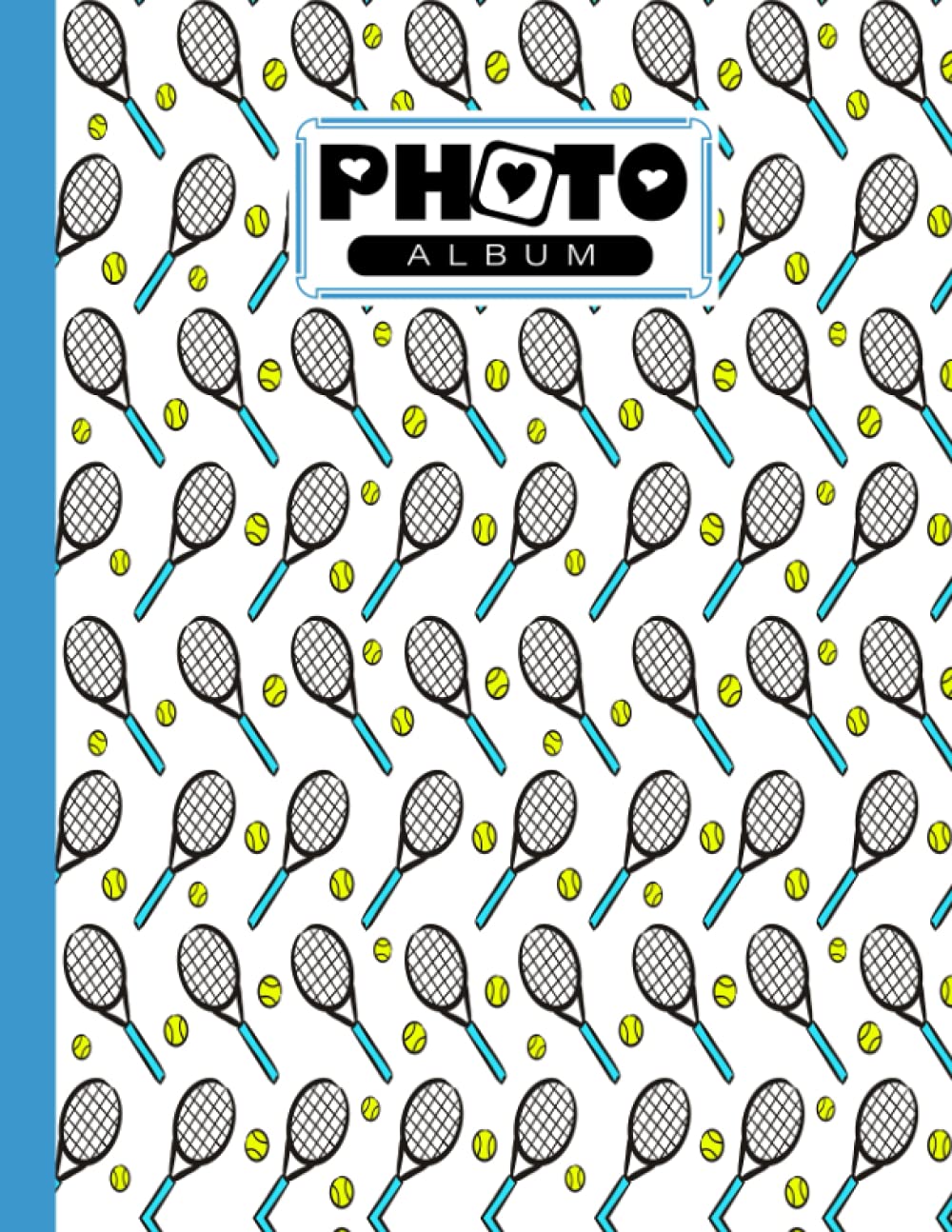 Photo Album: Album, Large Photo Albums with Writing Space Memo, Extra Large Capacity Picture Album, Family, Baby, Wedding, Travel Photo Book, 120 Pages | Tennis Cover by Andreas Efthymous