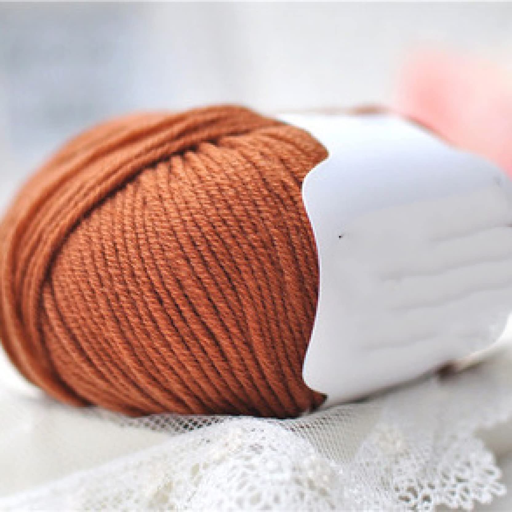Ovillo de Lana Merino 50 g, 100% Suave, Melena Media, Tejido a Mano, for Bufandas, Ropa, Bricolaje(206 Vivid Green)