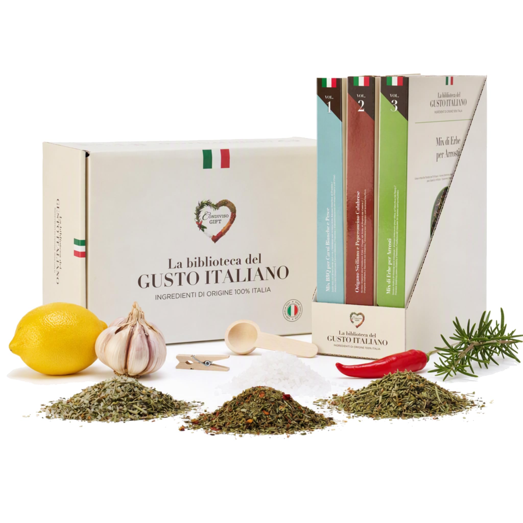 Condiviso GIFT - Spezie Cucina Assortite Gourmet Box Regalo Italiano