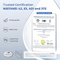 Vista 4 de Waterdrop Jarra eléctrica de filtro de agua, dispensador de agua recargable, sistema instantáneo de encimera de 200 galones de 15 tazas, NSF/ANSI