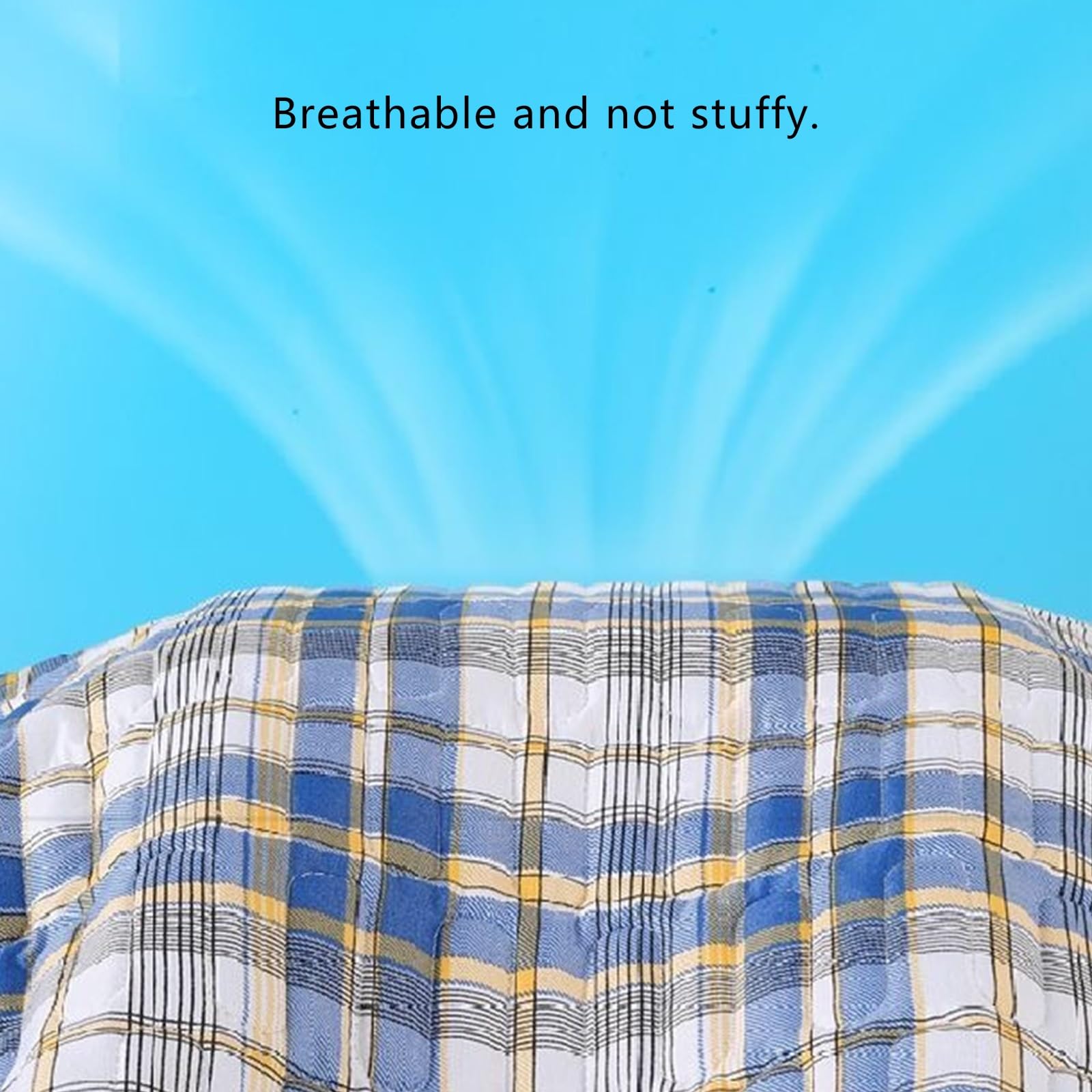 AHUAN Verano Empapadores Cama Adultos Lavables con Asas Reforzadas, Autocaravana Protector Cama Portátiles Empapador Protector de Cama, Niños(200x230cm,Blue B)