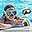 Seago Swim Goggles Snorkel Mask Diving Scuba Mask Snorkeling Goggles for Kids Boys Girls Youth, Anti-Fog 180 Clear View Kids Pool Underwater Swimming Goggles with Nose Cover, Snorkel Swim Equipment