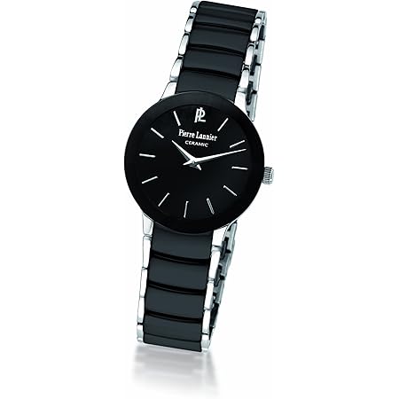 Pierre Lannier - 006K900 - Montre Femme - Quartz Analogique - Cadran Blanc  - Bracelet Acier et Cramique Blanc : Amazon.fr: Montres
