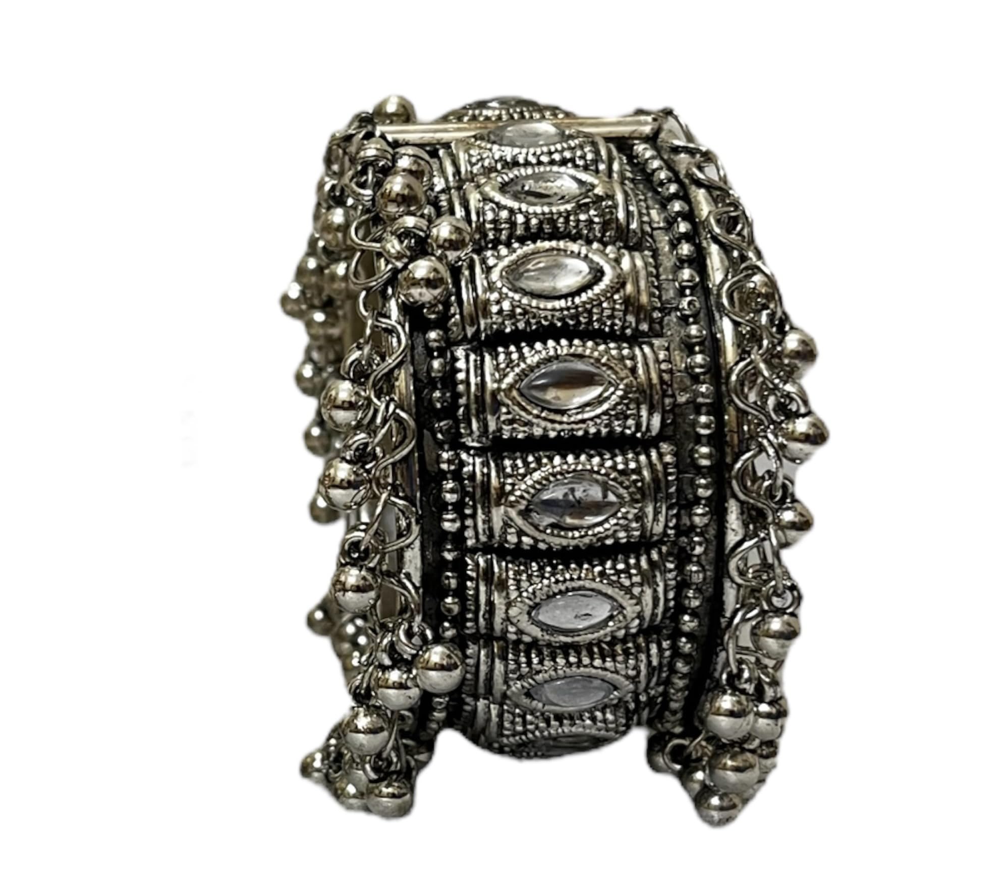 Triyama Oxidised Antique Adjustable Bracelet Kada for Women and Girls (Style 4) (B0CHVX15N9) Amazon Price History, Amazon Price Tracker