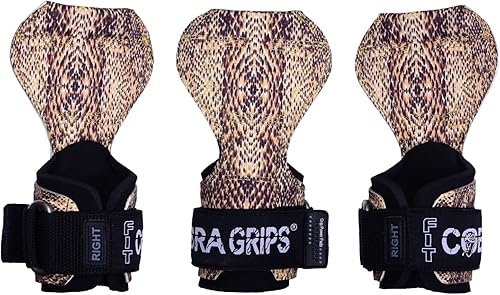 Miniatura 19 de Cobra Grips PRO Weight Lifting Gloves Heavy Duty Straps Alternative with Power Lifting Hooks Padded Wrist Support for Deadlifts & Bodybuilding Un