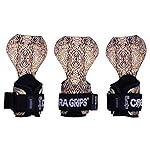 Cobra Grips PRO Weight Lifting Gloves Heavy Duty Straps Alternative Power Lifting Hooks for Deadlifts Adjustable Neoprene Padded Wrist Support Bodybuilding (FIT GL Sub Leather)