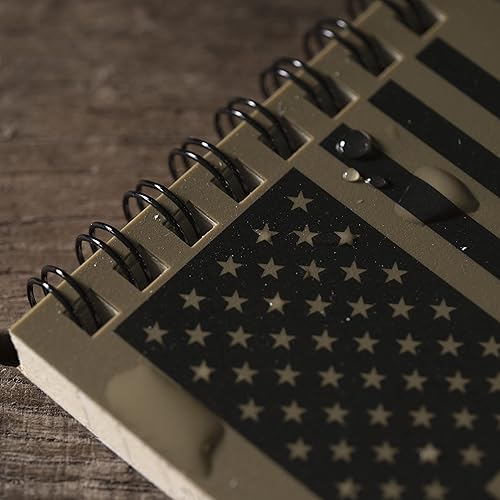 Miniatura 115 de Rite in the Rain - Cuaderno con espiral superior resistente a la intemperie, 3 x 5 pulgadas, cubierta de camuflaje de hierba tradicional clásico