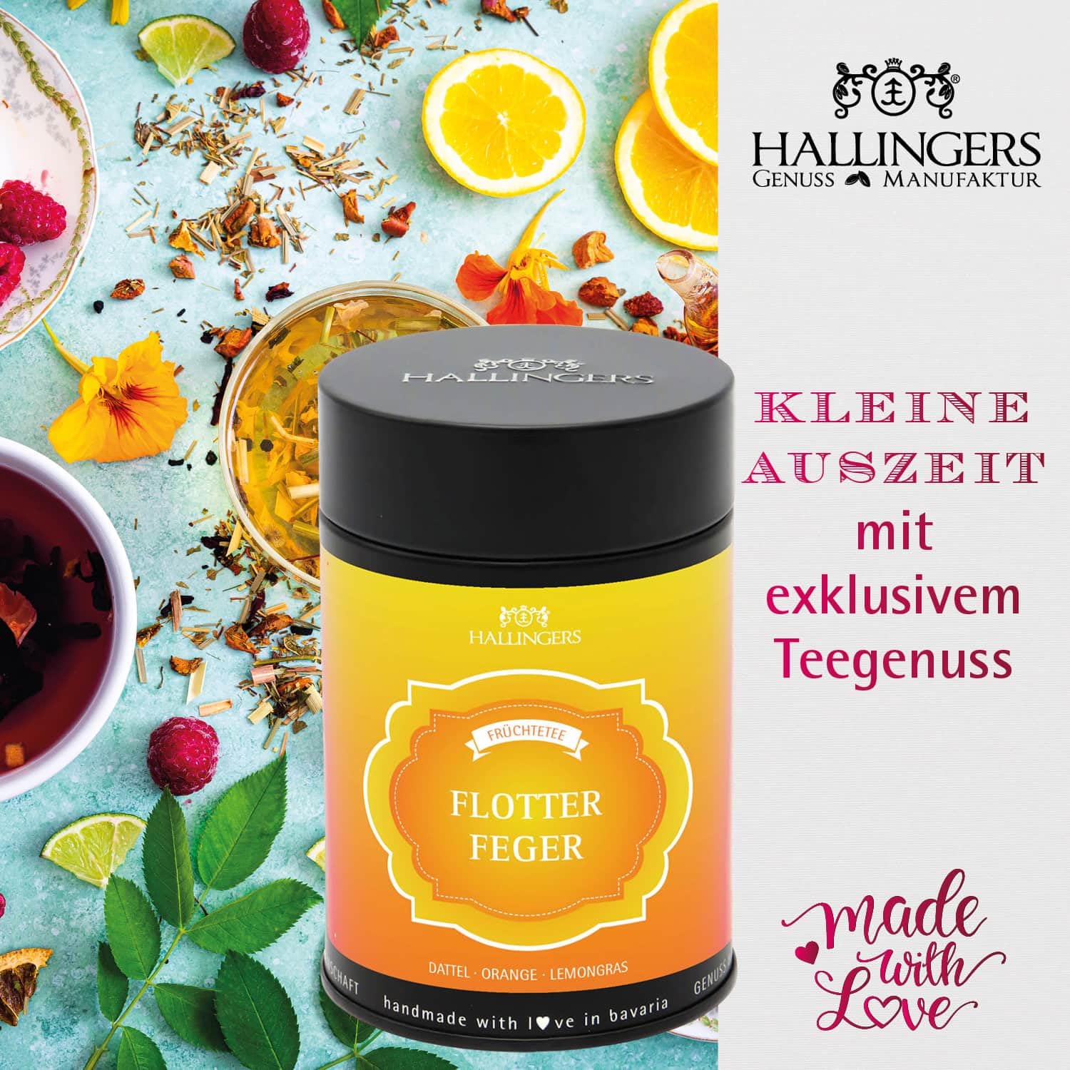 Hallingers Genuss Manufaktur Feinkost Geschenk-Set - XXL-Geschenkkorb "Power Booster" großer Powergruß Öl, Essig, Kaffee, Eistee, Nougat, Pralinen, Schoki & mehr, Geschenkidee für Frauen Männer