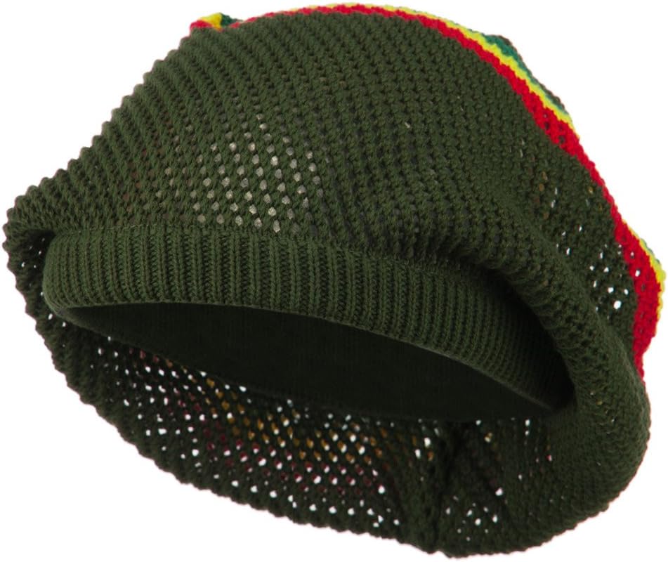 Mesh Rasta Deep Shell Beanie