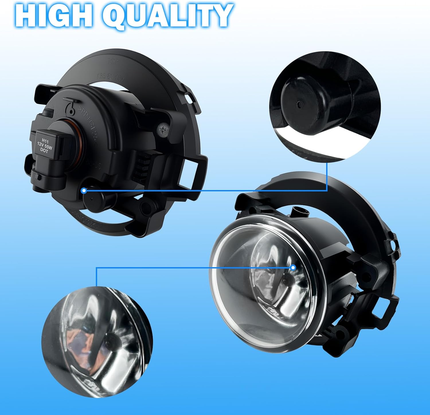 Fog Lights Assemblies Compatible With 2005-2015 Xterra 2010-2019 Frontier Front Bumper Fog Lamps w/Switch Wiring Harness