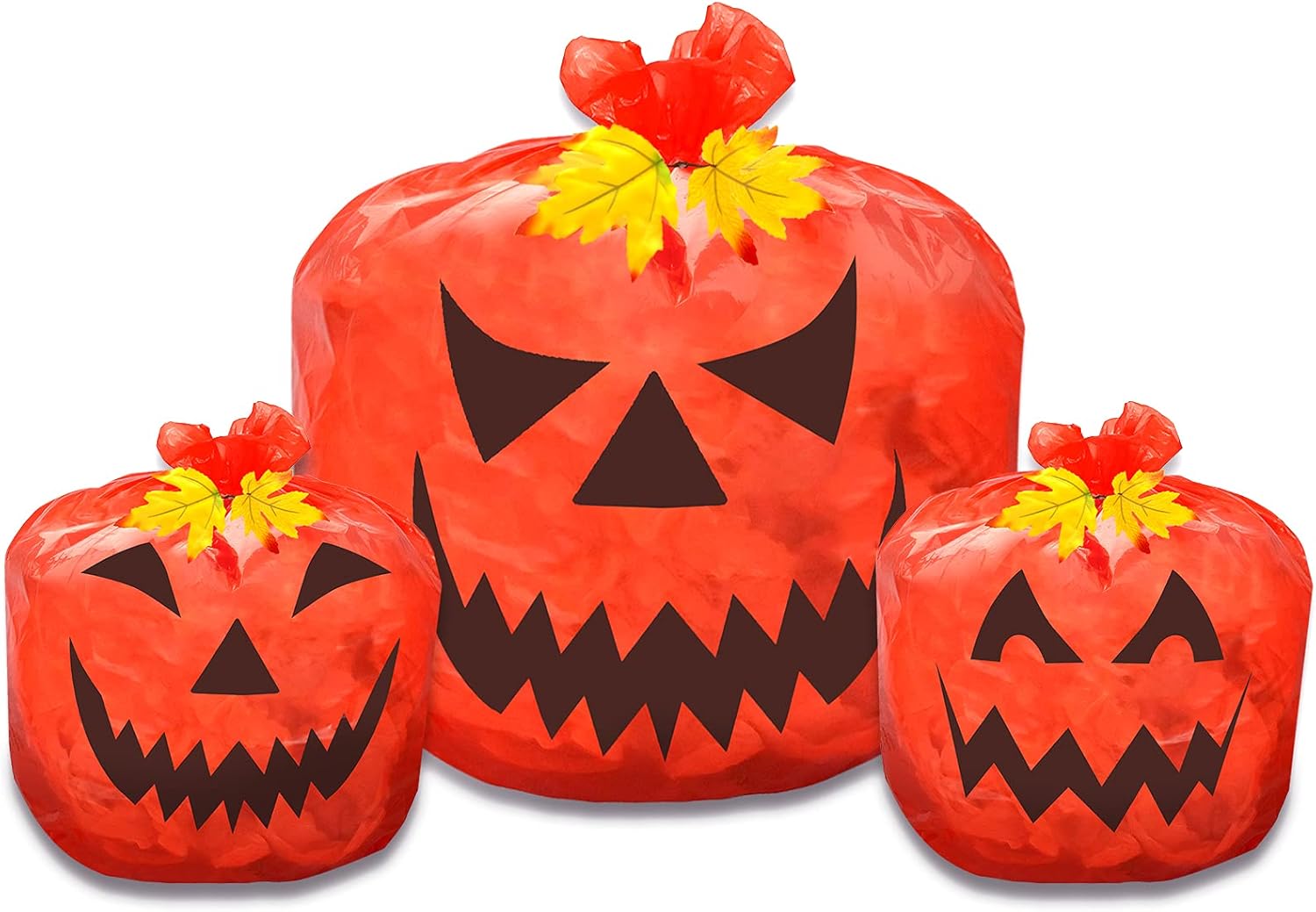 Halloween Decorations Pumpkin Leaf Bags For Halloween Yard