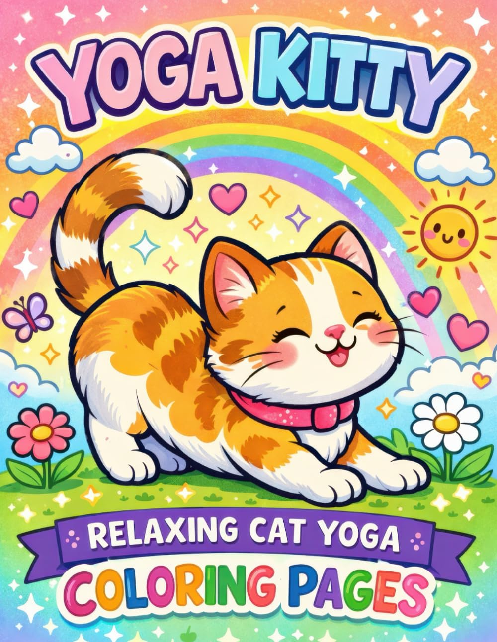 Yoga Kitty Coloring Pages | Cute Cat Yoga & Mindfulness Coloring Book (Coloring Books for Kids)