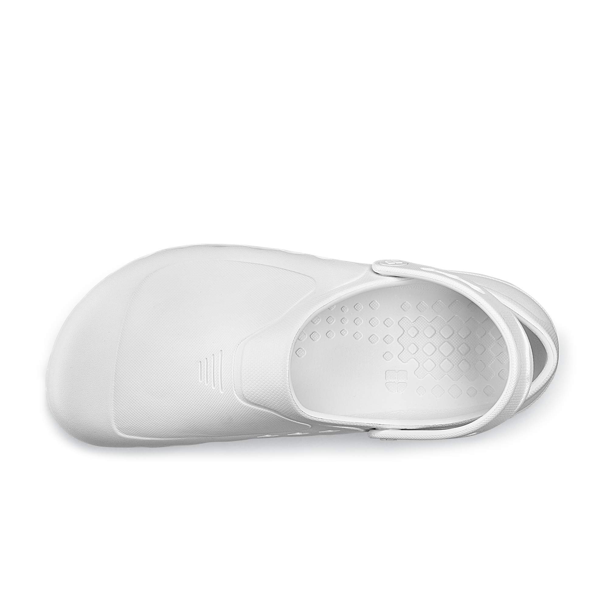 Shoes for Crews Buty robocze ZINC – wygodne, wodoodporne i antypoślizgowe chodaki do pracy zmianowej, personelu medycznego i kuchennego, dla mężczyzn i kobiet, biały, 44 EU