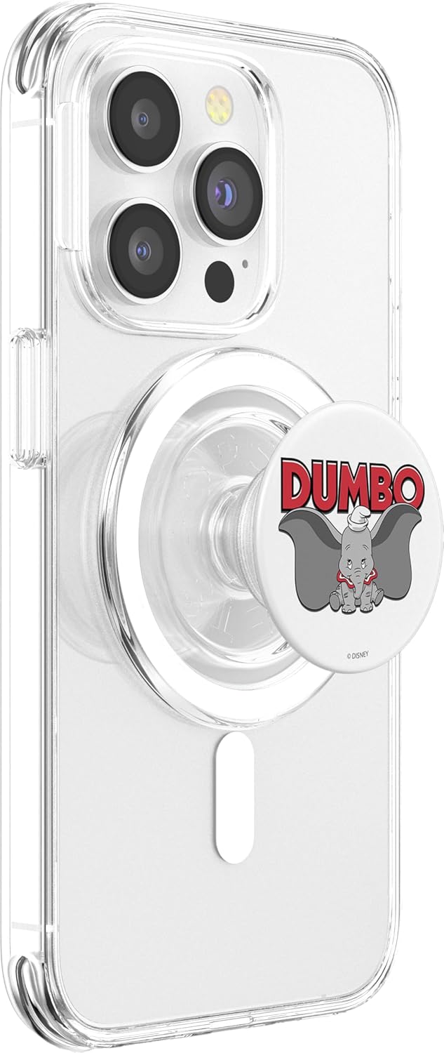 Disney Dumbo Red Text Portrait PopSockets MagSafe PopGrip for iPhone