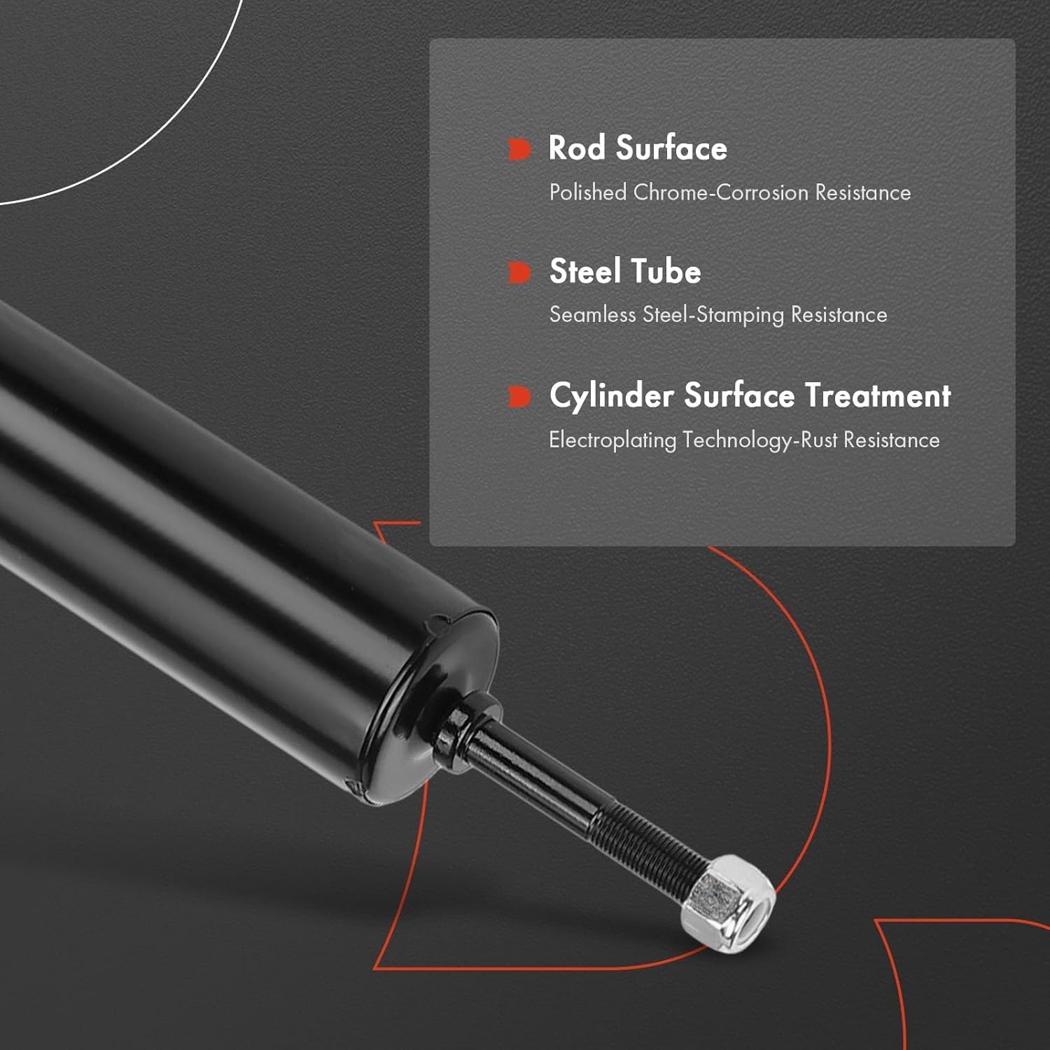 A-Premium Rear Shock Absorber Struts Compatible with Kia Sorento 2007 2008 2009