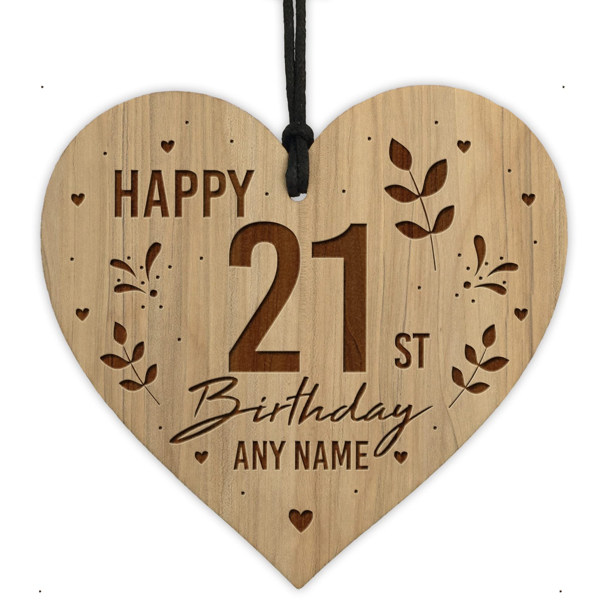 Red Ocean 16th 18th 21st 30th Birthday Gift For Best Friend Engraved Heart Gift For Him Her Keepsake