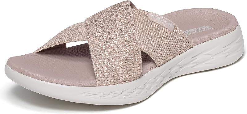 Skechers Women's On-The-Go 600 Glistening | Casual, 5GEN Cushioning, Air-Cooled Goga Mat, Machine Washable, Lightweight
