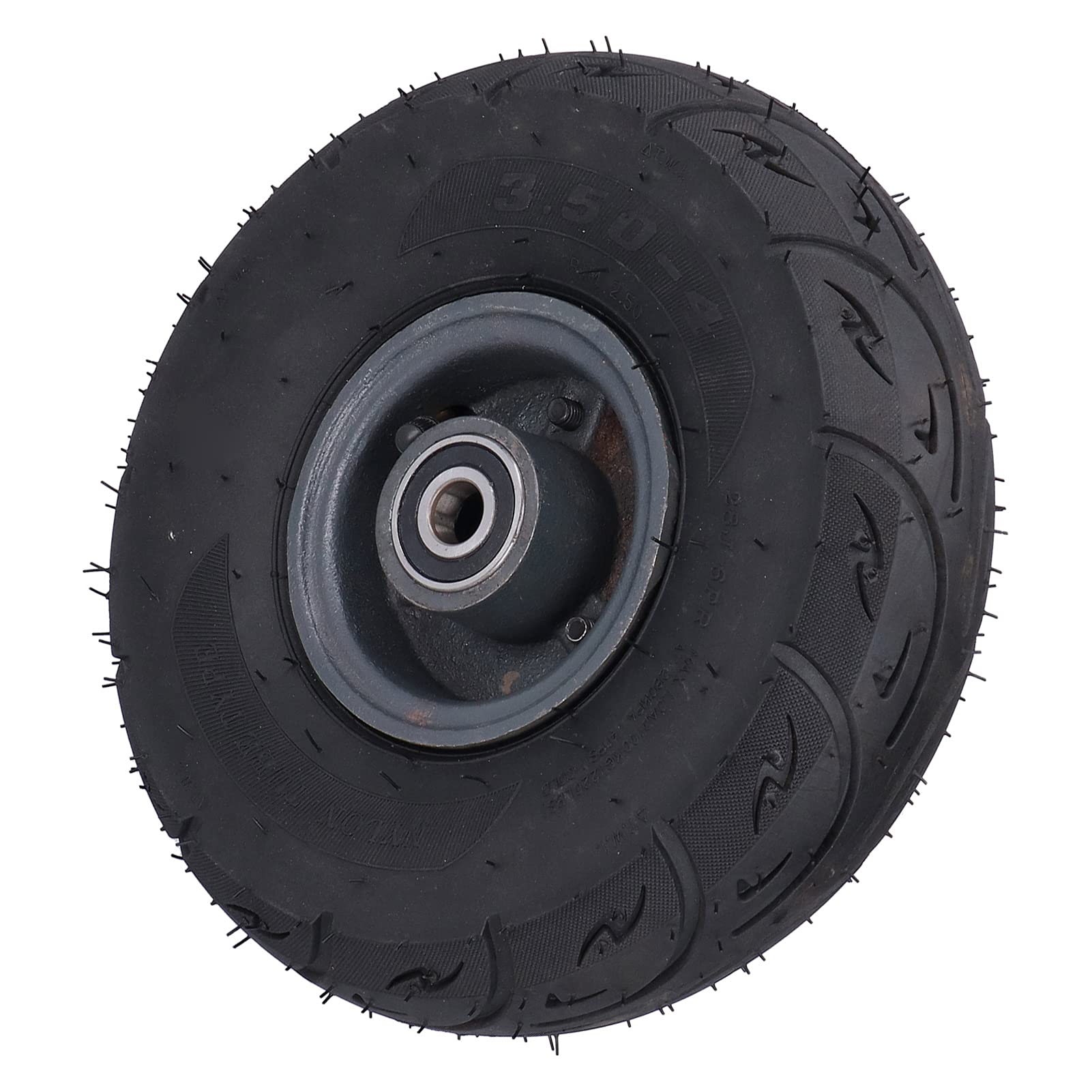 Neumático utilitario Rueda Inflable Multiusos Carretilla de Mano Eje de Acero Fundido 280 KPa Diámetro del Orificio de 15 mm 3,50‑4