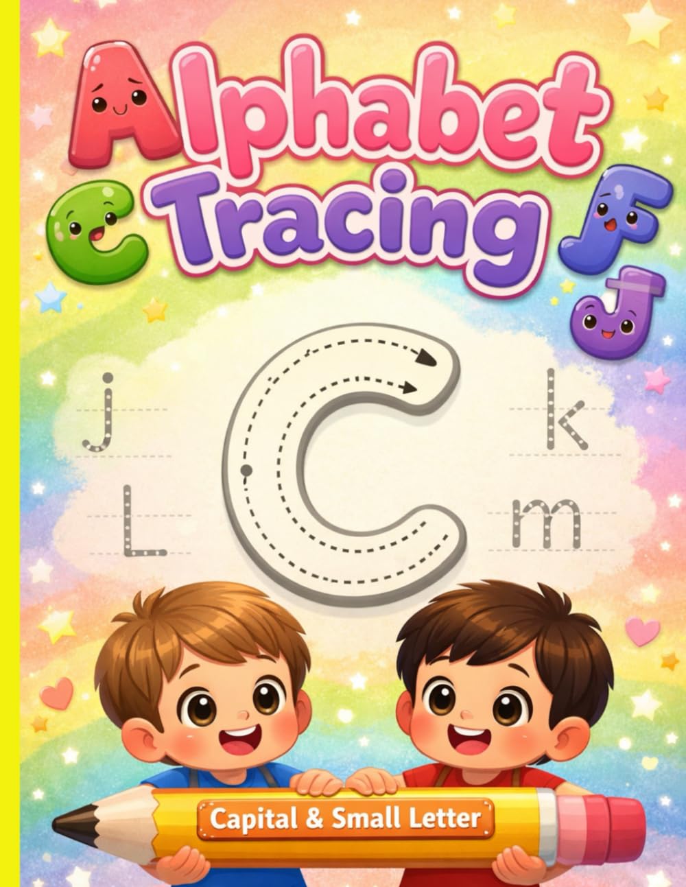 ABC Tracing Book for Kids: Learn to Write Capital and Lowercase Letters for Preschool & Kindergarten – Alphabet Handwriting Practice Workbook
