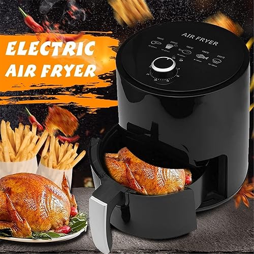 Miniatura 3 de Freidoras de aire para uso doméstico, freidora de aire de 3.2 L, horno bajo en grasa, sin aceite, 220 V, 50 Hz, color negro, tamaño 3.2 L, negro 3.2