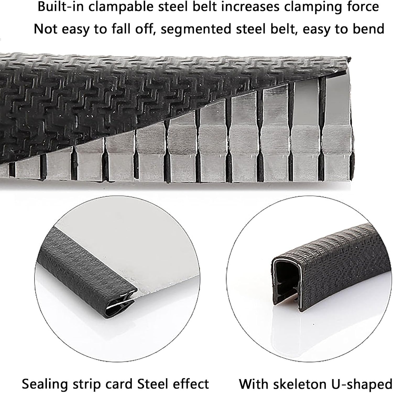 Rubber Weather Sealing Strip U Shape Rubber U Edge Trim 3.28FT Rubber Weather Stripping Edge Car Door Edge Protector Covering Sharp Edges Red 18mm x 16mm (Unique Colour Si