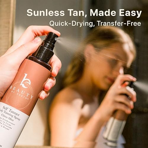 Miniatura 7 de Aerosol autobronceador, fabricado en Estados Unidos con ingredientes naturales y orgánicos, secado rápido en aerosol para piel pálida, spray de