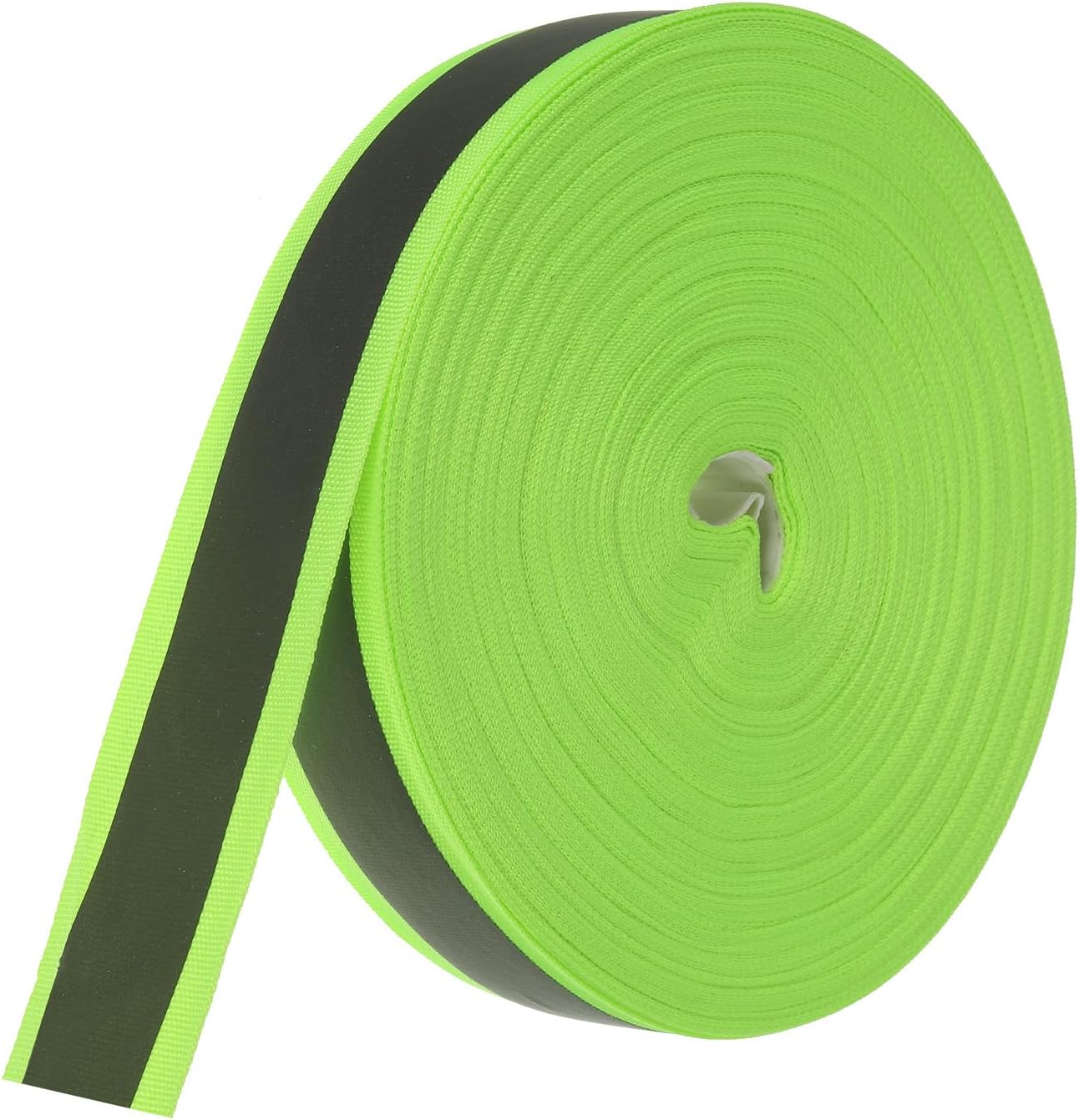 PATIKIL Reflective Tape Strip, 30mm x 24yards High Visibility Reflective Tape Sew-on DIY Warning Safety Fabric Webbing for Clothing Raincoats, Black