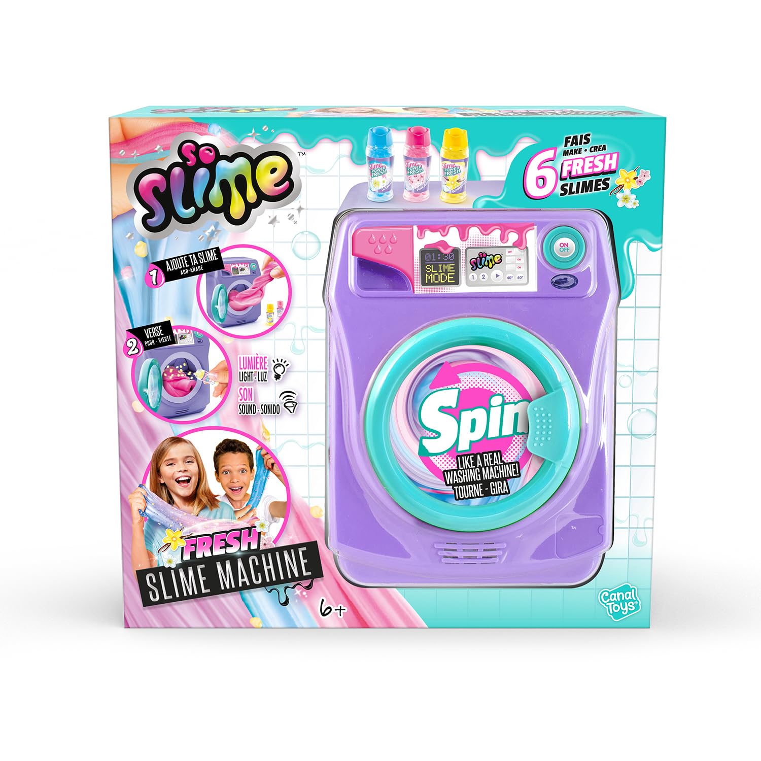 Canal Toys - Pralka Slime-So Fresh-SSC 244, fioletowa