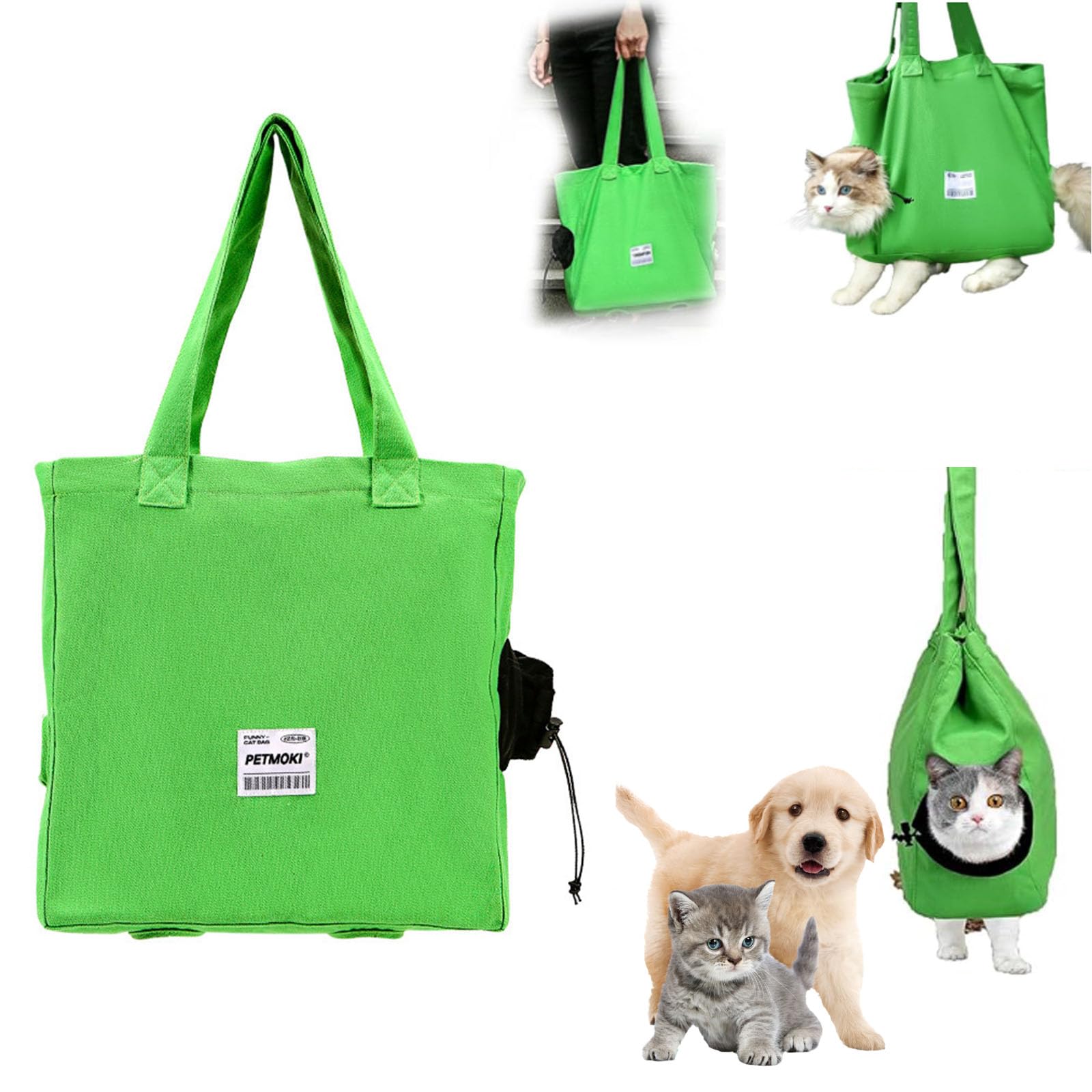 Amazon | ペットショルダーキャリーバッグ, 猫キャリアキャンバス