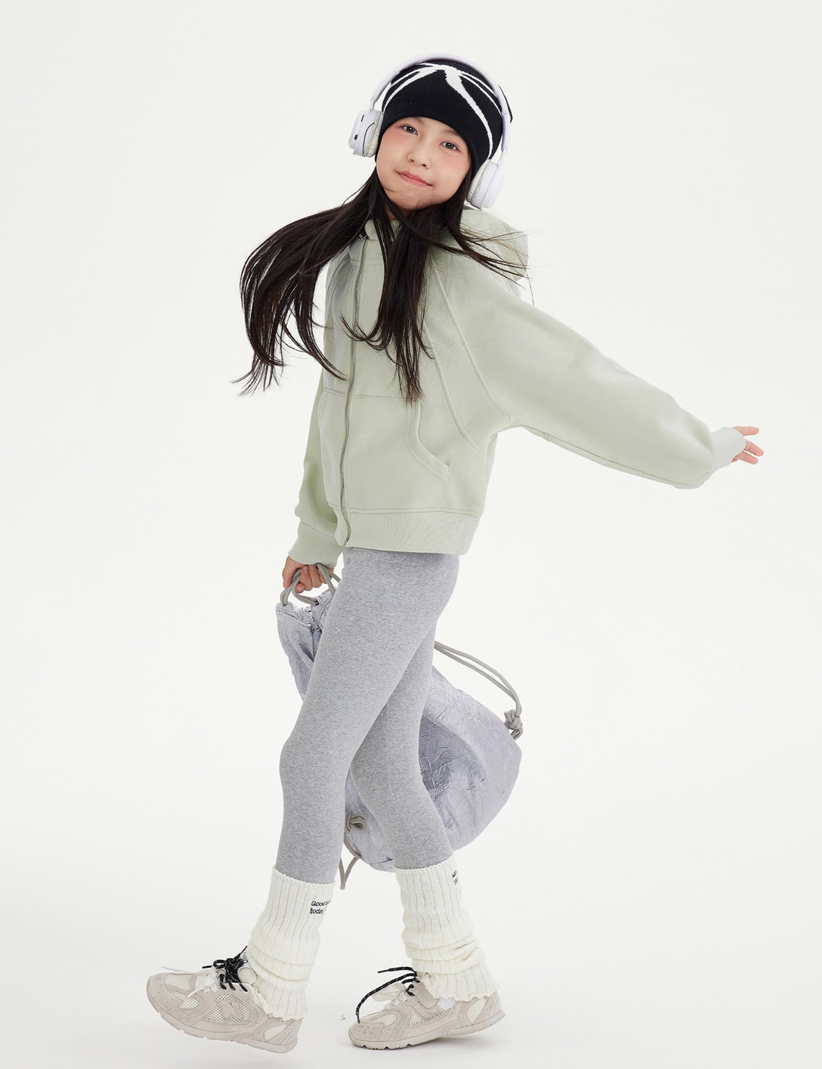 Kiench 10er-Pack Mädchen Leggings Kinder Sport-Hosen Baumwolle für Tanz Yoga Alltag