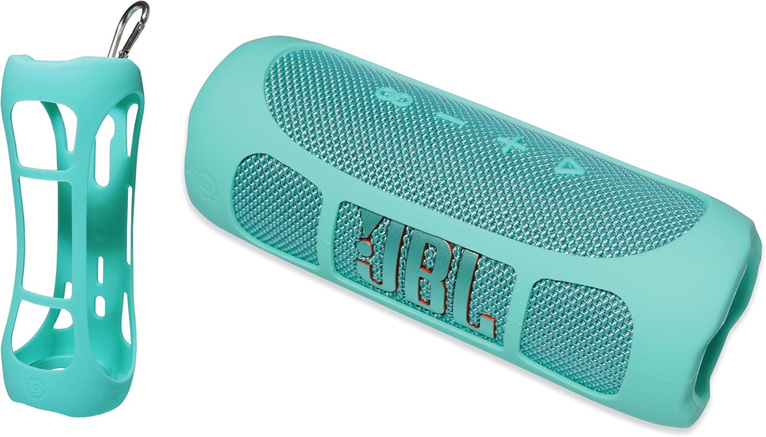 GETGEAR Silicone Cover Sleeve for JBL Flip 6 Portable Bluetooth Speaker, Customized Design Cover Portable Protection Solution, Best Matching in Shape and Color (Mint)
