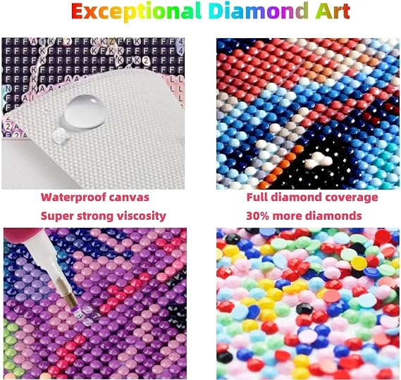 Tree Diamond Art Kits for AdultsCloud Diamond Painting 24 x 48 Inches, Dimond Color by Numbers for Adults, 5D DIY Rhinestones Cross stitch Embroidery Kit for House Wall Art Room Decor Gifts JXL-9745