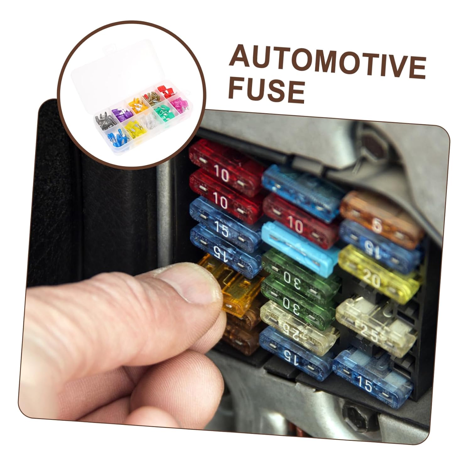 1set Automotive Blade Fuse Kit Blade-Type Fuses for Cars Trucks and Boats Circuit Assortment for Easy Replacement and Daily Use