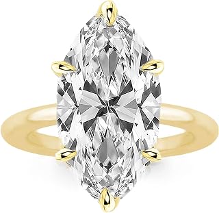 5.5CT Marquise Engagement Ring,Elongated Marquise Ring,Simulated Diamond Ring,Promise Ring in S925 Sterling Silver