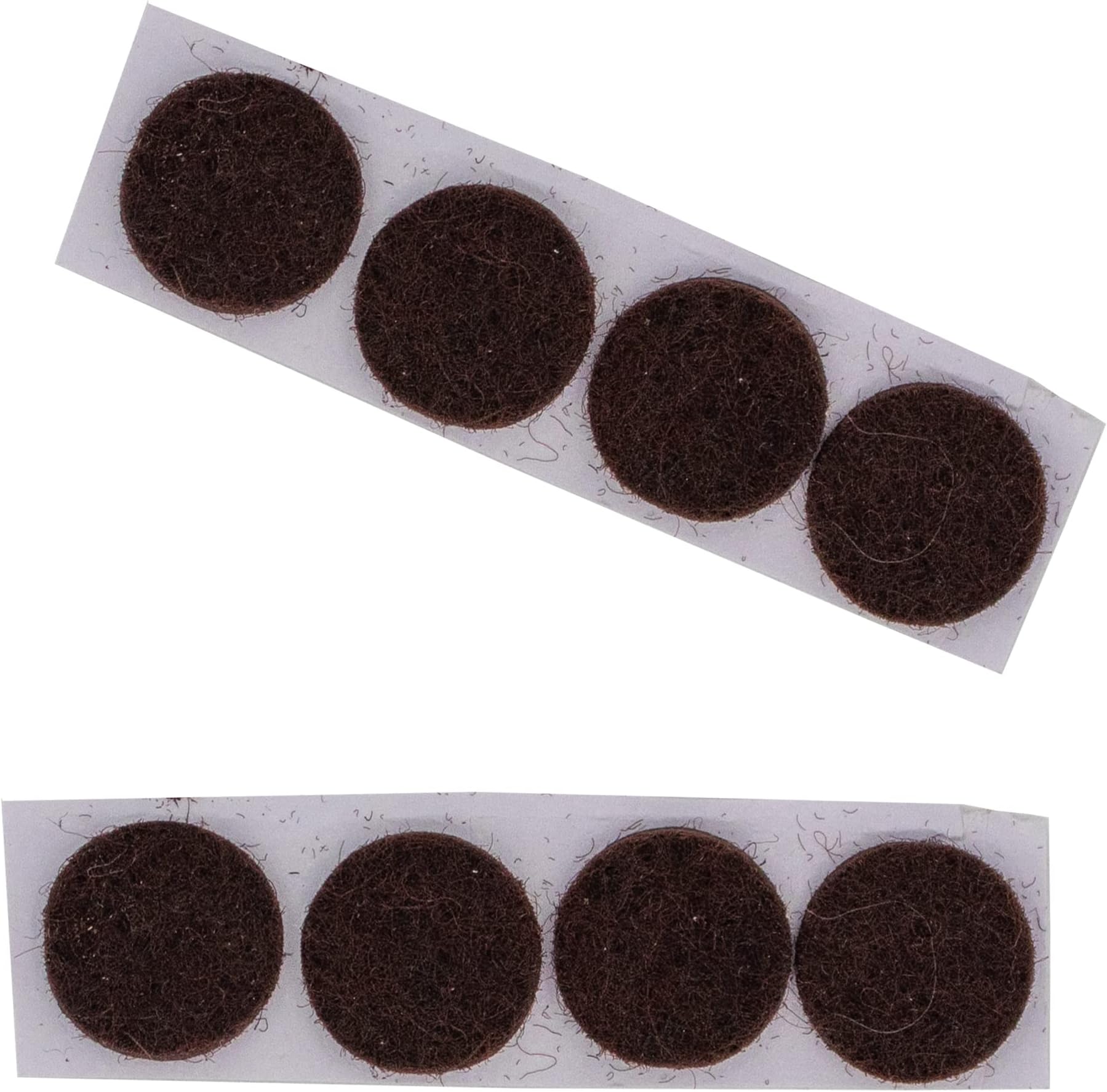 500 Brown 1/2" Diameter Adhesive Felt Pad Button Disc