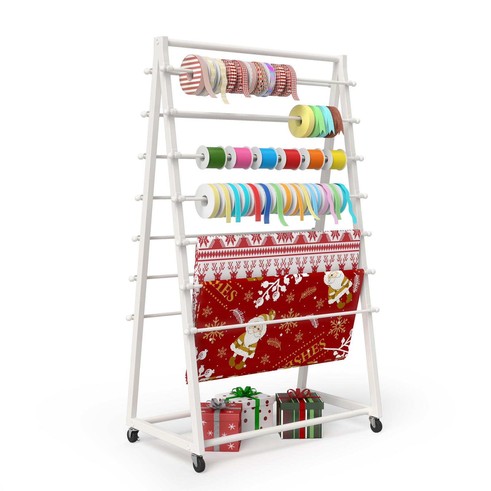 Amazon.com: Rolling Ribbon Organizer,15 Tier Ribbon Holder,Ribbon ...